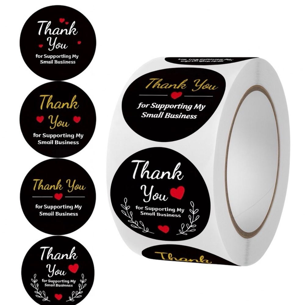 500 pcs Thank You Stickers Roll new